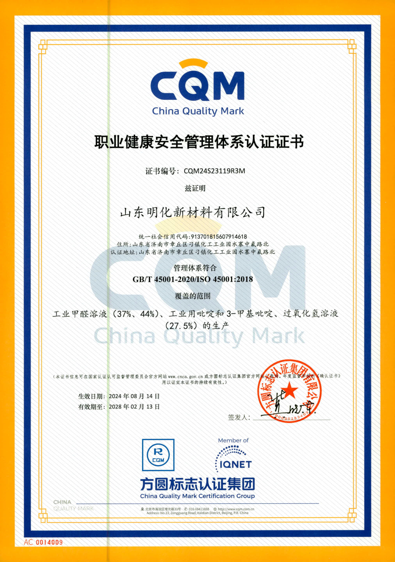 職業(yè)健康安全管理體系